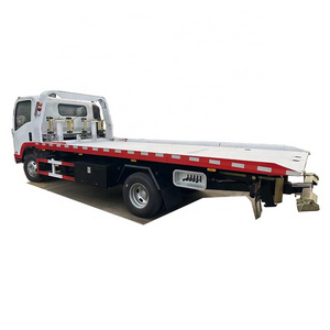 Terrific 4x2 LHD Japanese chassis Tow Truck 5tons flatbed wrecker recovery vehicle for moving disabled car for sales