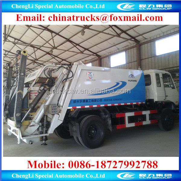 DF 12 tons garabge compactor trucks, 12 cbm refused compactor trucks, 12 cbm garbage compactor truck for sale.