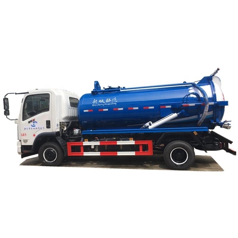 sewage suction trucks Sewer Septic suction Tanks 5Tons Vacuum Pump Sewage septic pipe Tanker Truck