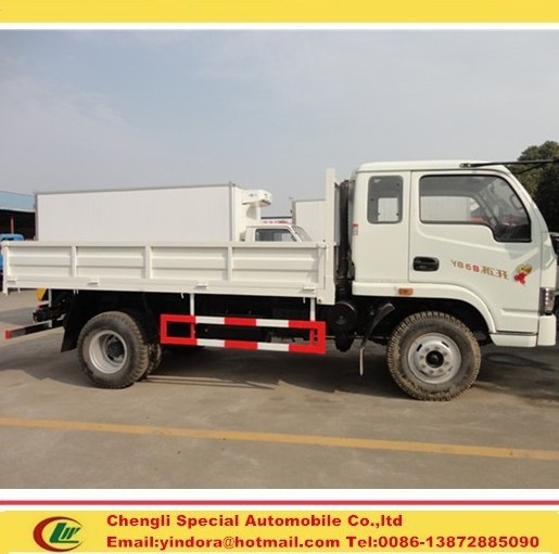 Brand new cargo truck yuejin price small cargo van lorry flat cargo box truck