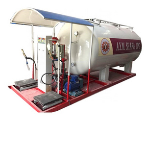 BEST QUALITY  New fuel tank 5000L 10000L 20000L propane gas petroleum refuel skid lpg gas filling station