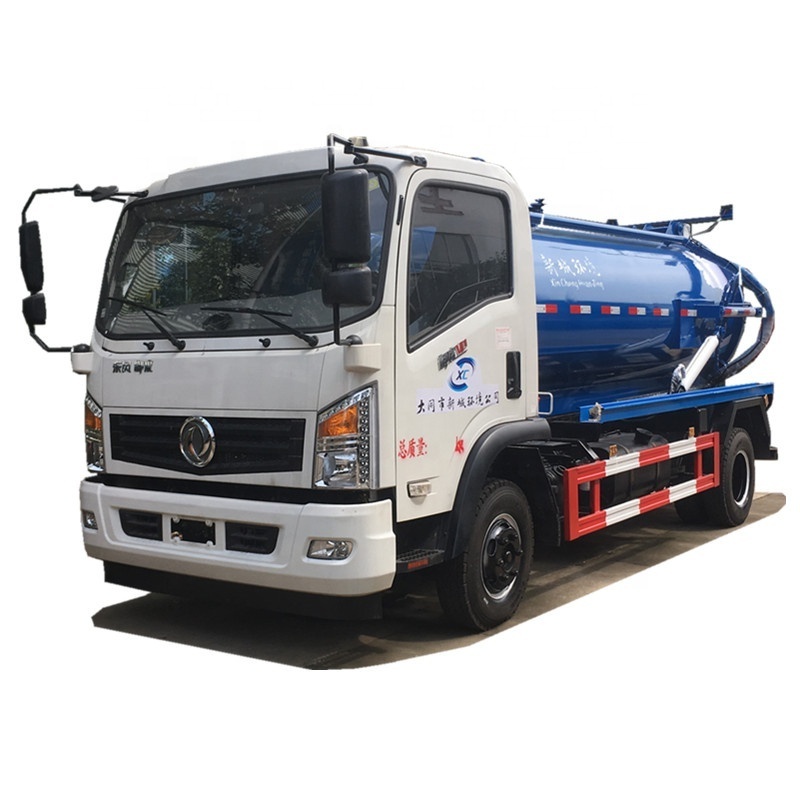 sewage suction trucks Sewer Septic suction Tanks 5Tons Vacuum Pump Sewage septic pipe Tanker Truck