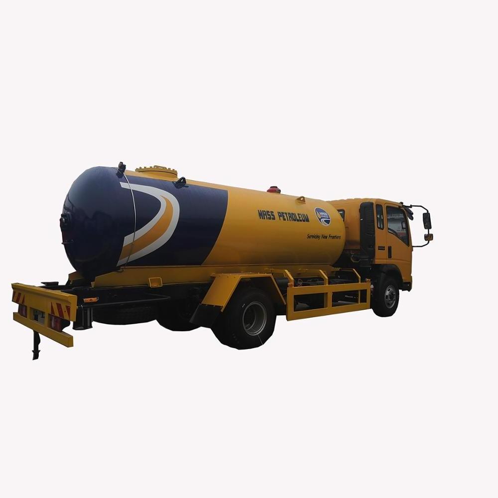 Sino truck HOWO Mobile Liquid Petroleum Gas filling  device LPG road tanker truck FOR SALE