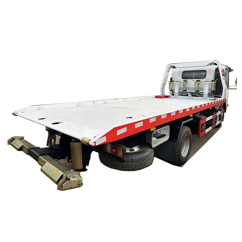 Terrific 4x2 LHD Japanese chassis Tow Truck 5tons flatbed wrecker recovery vehicle for moving disabled car for sales