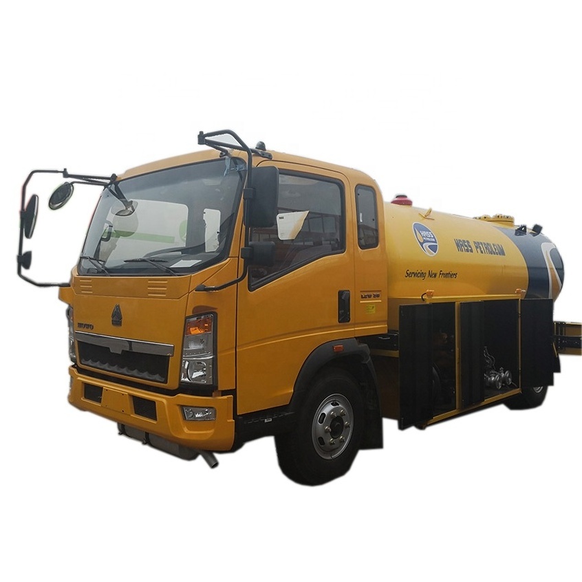 Sino truck HOWO Mobile Liquid Petroleum Gas filling  device LPG road tanker truck FOR SALE