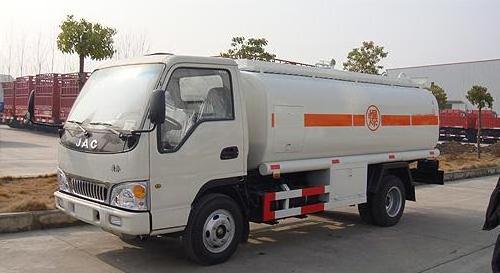 JAC 4*2 used 5000Liters  fuel tanker for sale