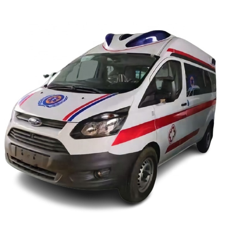 Emergency Vehicle ICU Transit Medical Ambulance with Complete Accesory defibrillator and electrocardiograph minibus small car