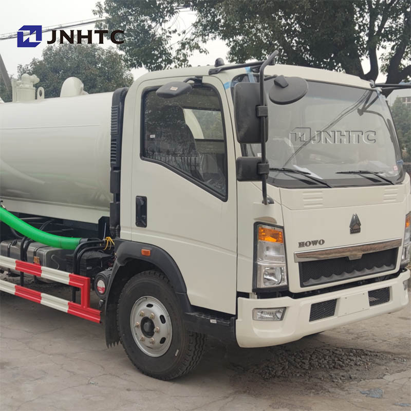 sinotruk howo small sewer suction truck homan 4x2 vacuum sewage clean truck 10KL suction vehicle with pump