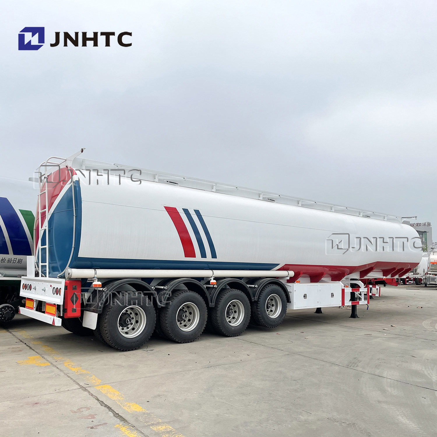 Hot selling fuel and oil tank trailer 3 axles 42000L crude oil tank tanker trailer for tractor