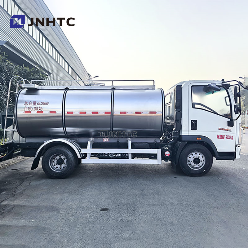 Factory Price 5 cbms Water  Tanker Truck For Fresh Milk Transport