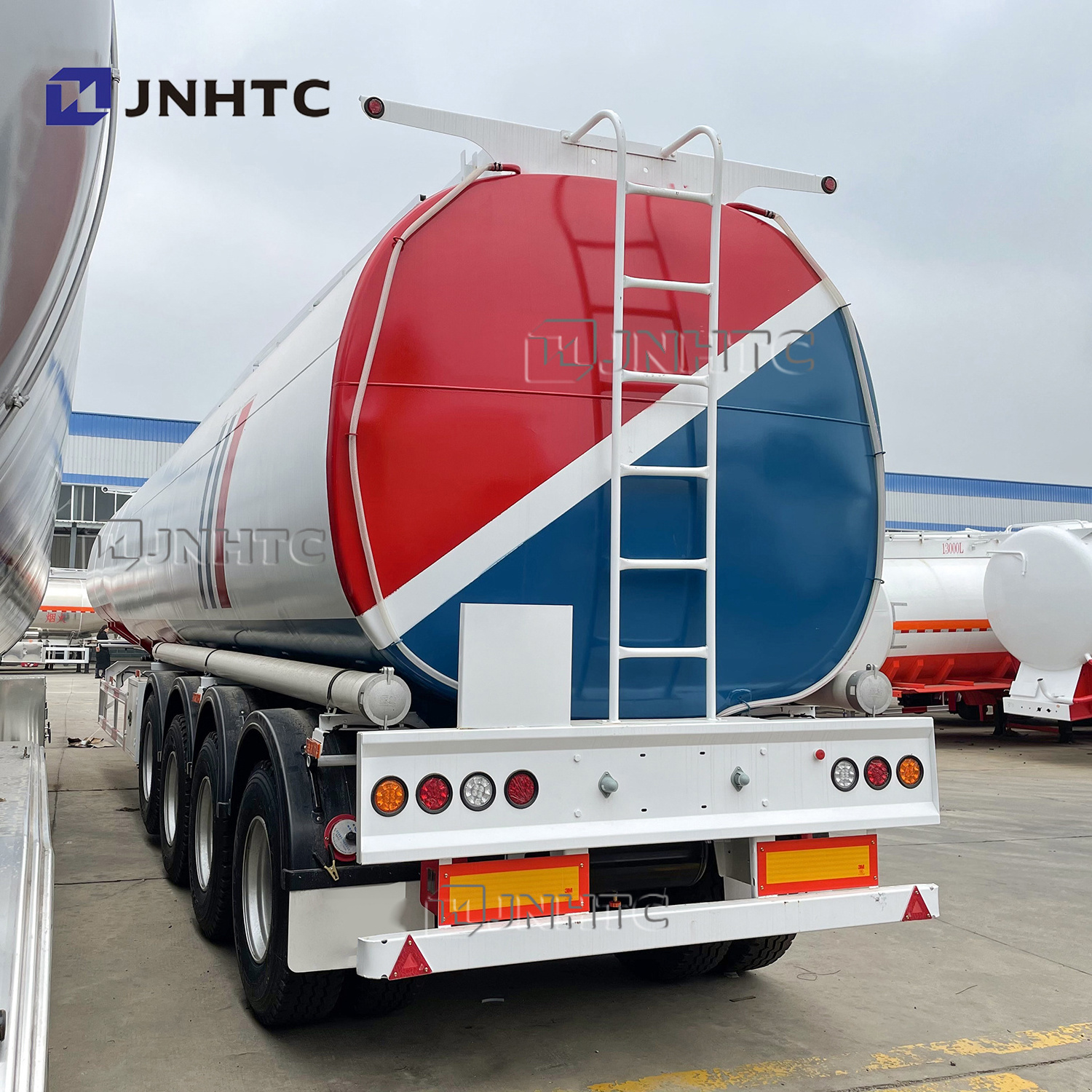 Hot selling fuel and oil tank trailer 3 axles 42000L crude oil tank tanker trailer for tractor