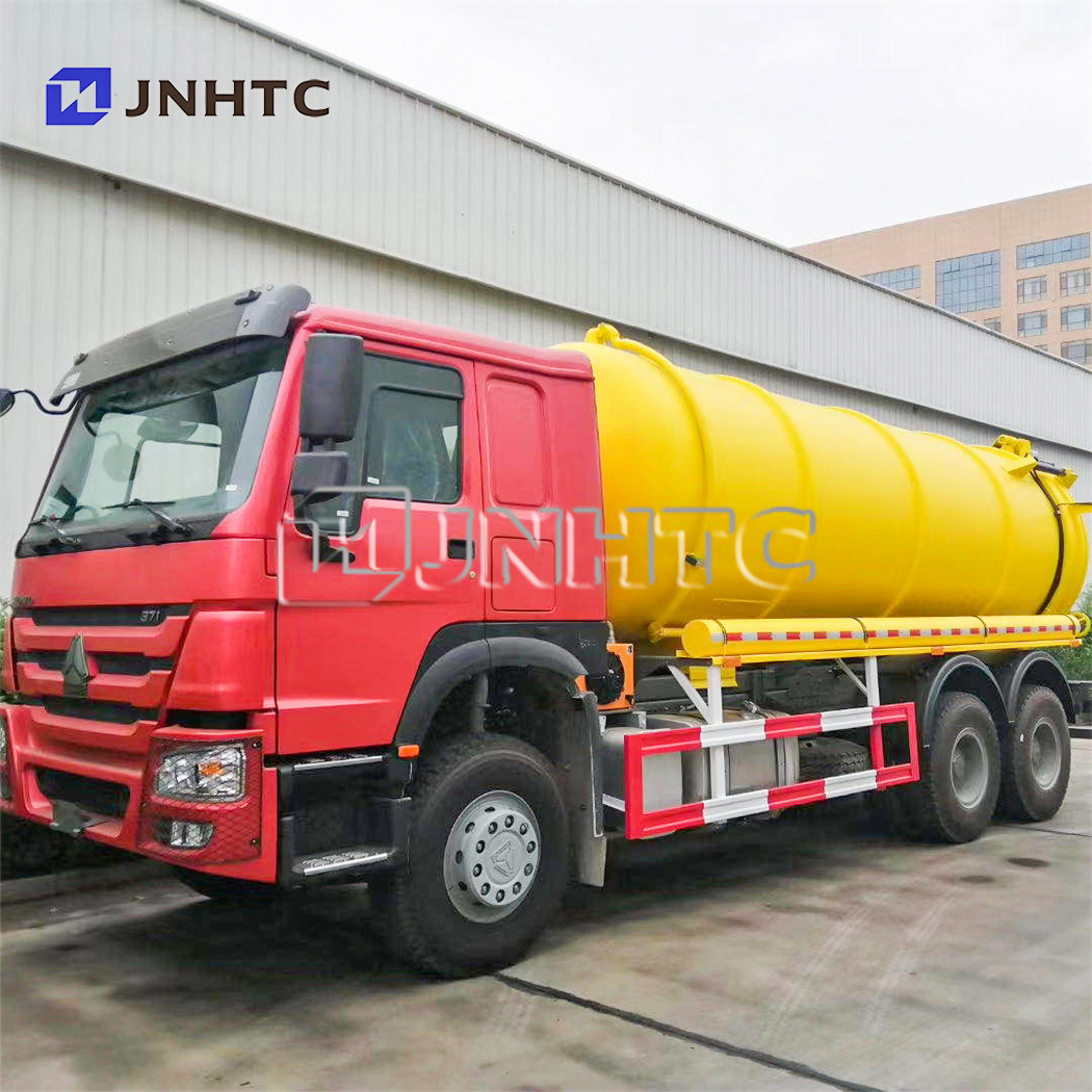 SINOTRUK HOWO 6*4 16000L Vacuum Sewage Suction Tanker Truck Heavy Duty Septic tank Truck For Sale