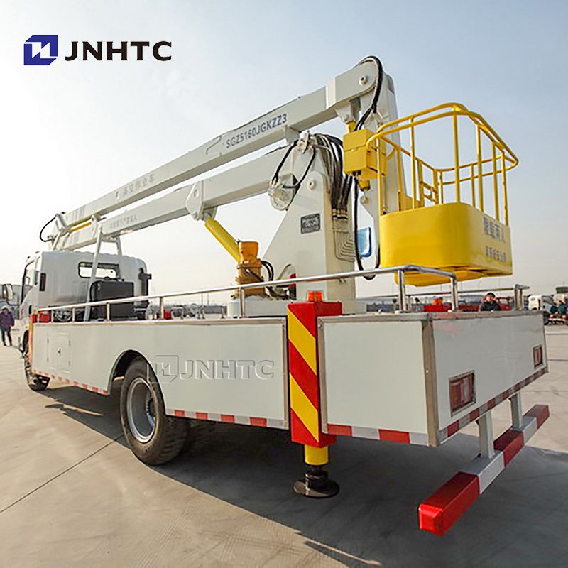 Sinotruk howo 6 wheeler aerial platform working lift bucket hydraulic mounted man lifter basket truck