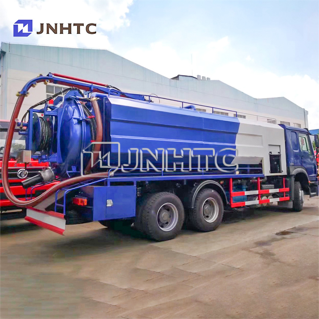 SINOTRUK HOWO 6*4 16000L Vacuum Sewage Suction Tanker Truck Heavy Duty Septic tank Truck For Sale