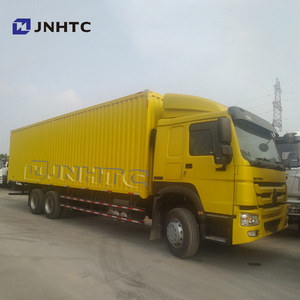 Chinese truck Sinotruk HOWO cargo truck 40 ft 30 ton box body 10 wheeler  lorry truck 371hp