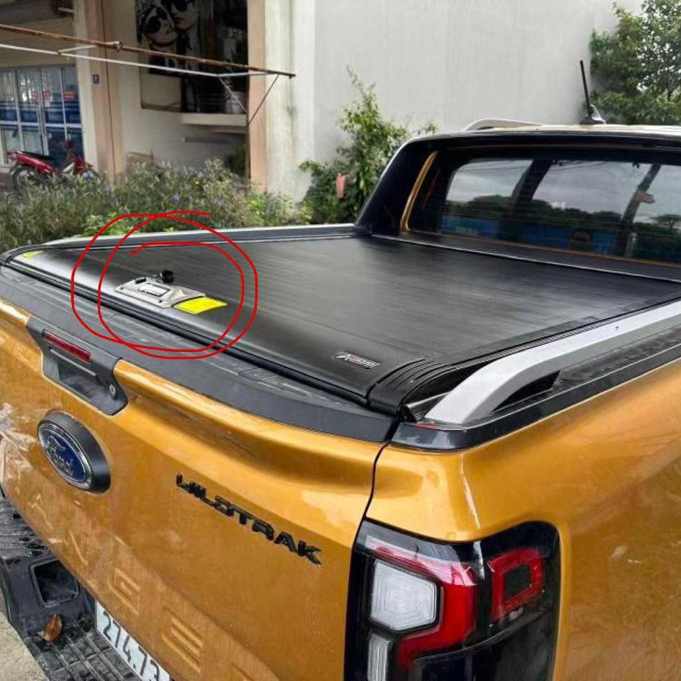 heavy duty pickup truck roller shutter lid for Ford Ranger NEXT-GEN 2023 hard aluminum tonneau cover  Retractable roll N lock