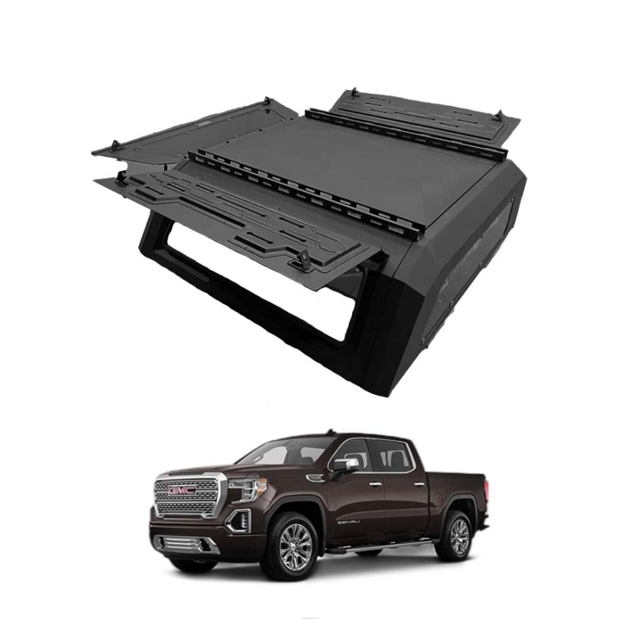 Custom fit aluminum canopy for Chevy Silverado Colorado GMC top camper leakproof anti rusted hard tonneau cover