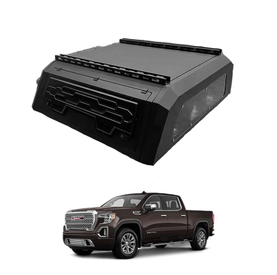 Custom fit aluminum canopy for Chevy Silverado Colorado GMC top camper leakproof anti rusted hard tonneau cover