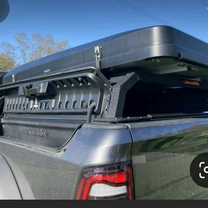 tailored size hard aluminum canopy for Dodge ram 1500 6.4ft with Rambox top camper pickup truck exterior accessory