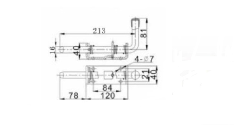 Galvanized Spring Pin Latch