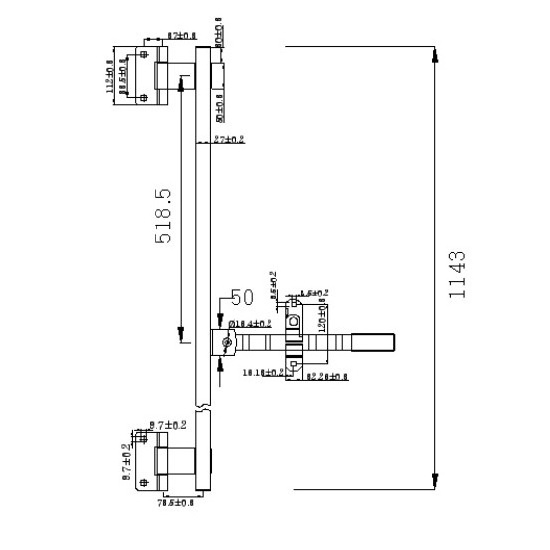 Door Lock Kit Steel Bar Door Locks