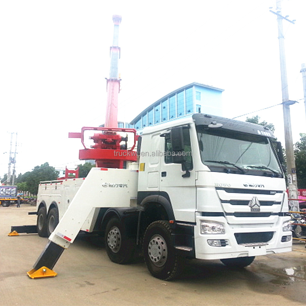 HOWO 8X4 60 ton rotator tow truck for sale