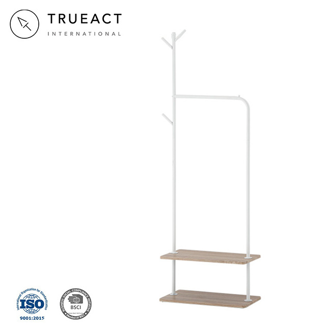 Free Standing Wood Coat Rack | Taiwan | Tree Shaped | Hanging Rail Stand