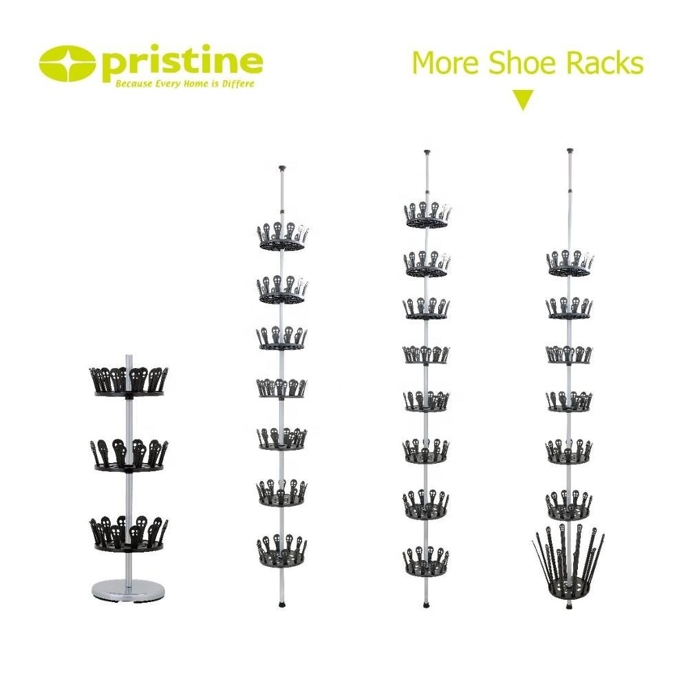 8 tier 48 pairs revolving shoe rack