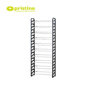 expandable 10 tier space saving plastic metal storage shoe racks