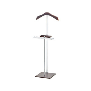 metal wooden suit hanger stand with valet tray