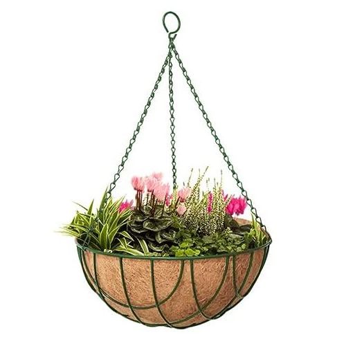 Coco Fiber Wall Hanger Half Liner Window Hanging Planter Pots 12 inch Coir Planters at Best Prices from US