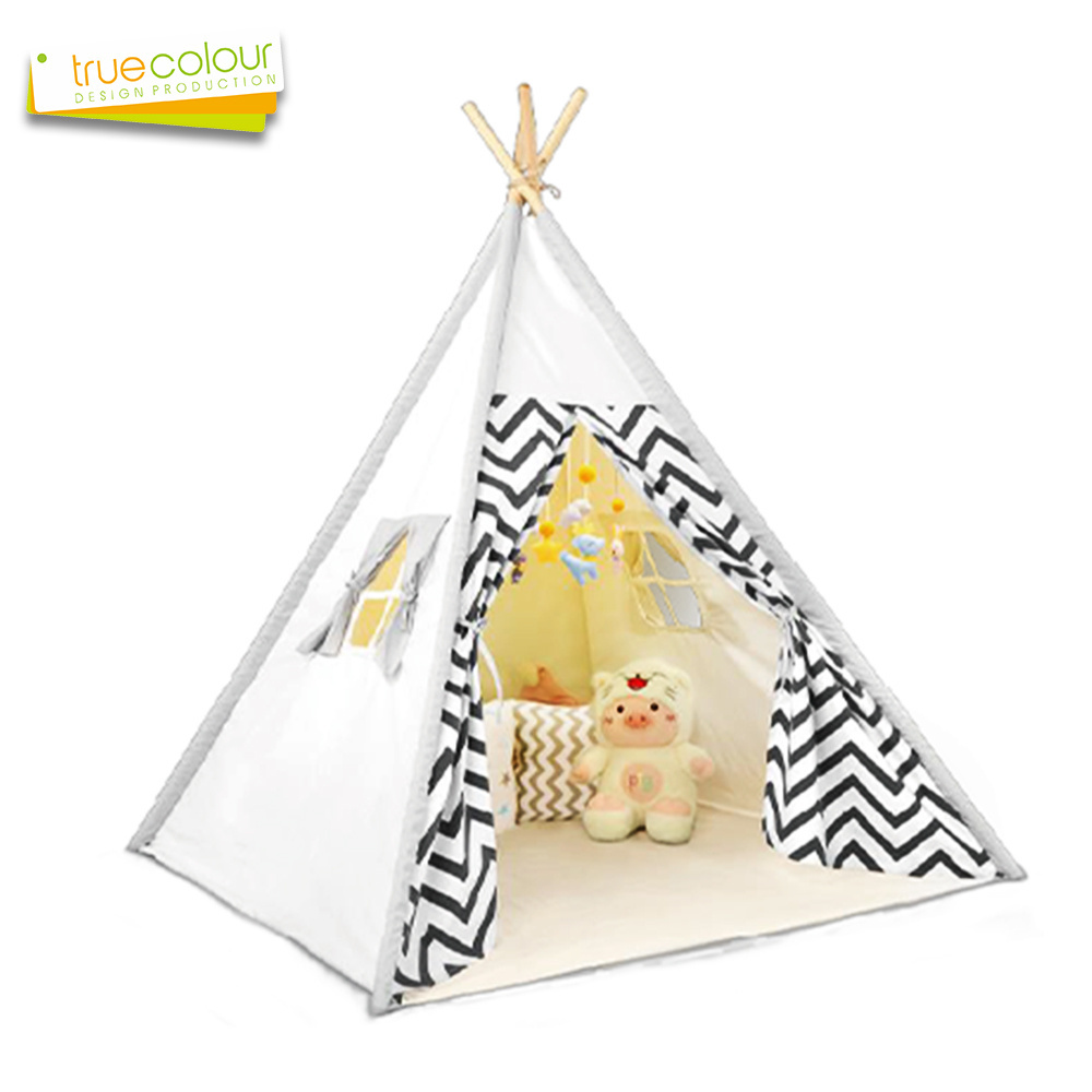 Hot Sales Children's play house indoor and outdoor cotton indian toy tents