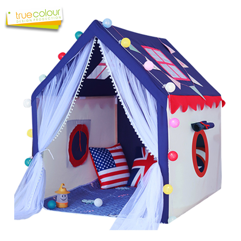 Hot Sales Children's play house indoor and outdoor cotton indian toy tents