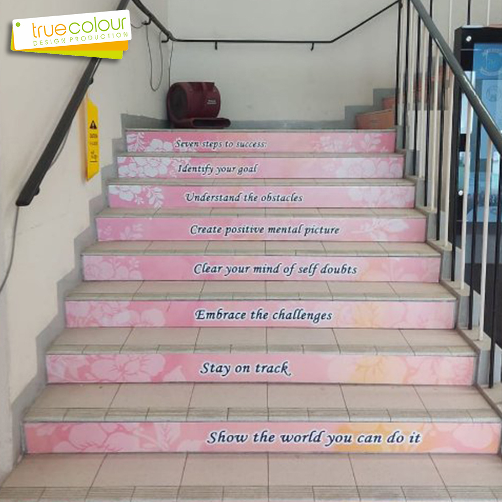 Art decoration decals English Proverbs Family Stairs Sticker living room decoration decal removable Wall Stickers