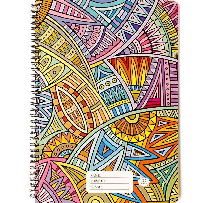 Hot Sale Line Striped School Notebook A4 Double Spiral Notebook With 80 Pages Line