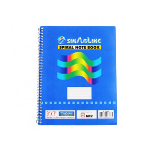 Widely Used Superior Quality Wide Ruled Wire Bound Spiral Notebook Solid Color Exercise Book