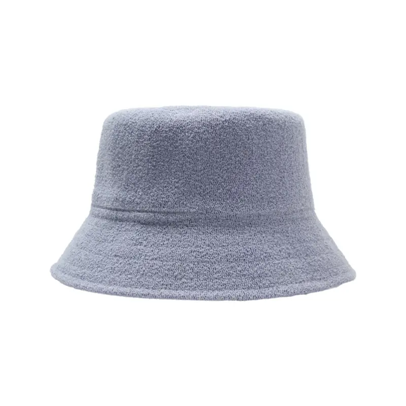 Sublimation Bucket Cap Design You Own Logo Unisex Terry Towel Bucket Hat Printed With Low MOQ