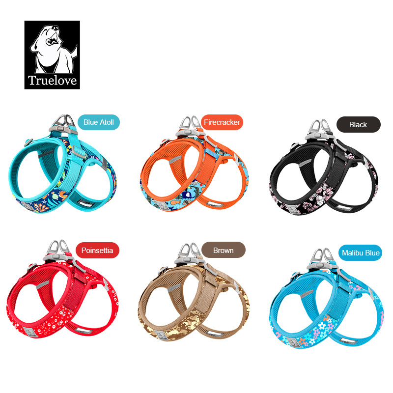 Truelove Small Dog Harness Breathable Soft Fashion Pet Accessories Wholesale Manufacture Pet Har