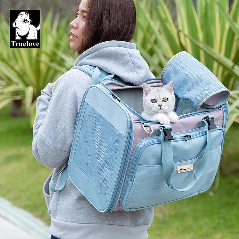 outdoor hiking hands free breathable portable adjustable puppy dog cat pet carrier bag travel backpack