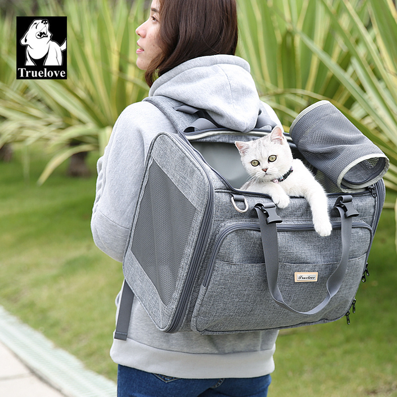 Truelove Hot Selling Wholesale Outdoor Foldable Pet Backpack Cat Dog Travel Hands-free Pet Carrier