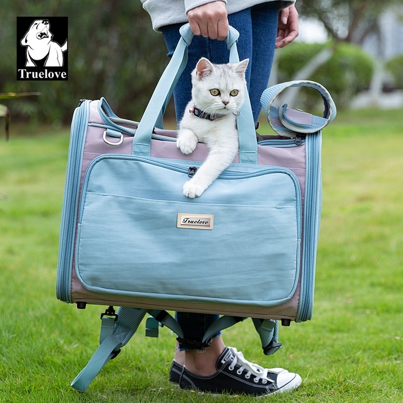 outdoor hiking hands free breathable portable adjustable puppy dog cat pet carrier bag travel backpack