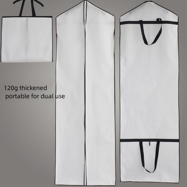 Wedding dust cover Wedding dress dual-purpose bag Dust bag large and wide folding portable dust cover