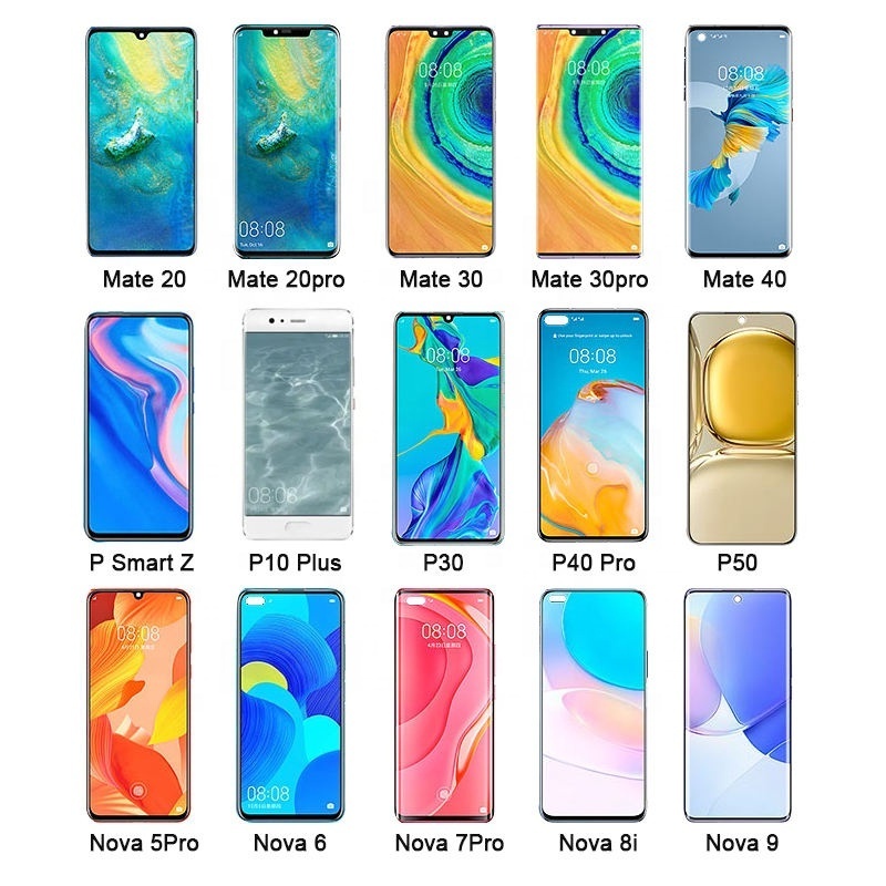 for Huawei P10 P20 Lite P30 P40 Pro P50 LCD for Huawei Mate X 10 20 30 Pro 40 Display for Huawei Nova 5 5i 6 7 Pro 8 8i 9 Screen