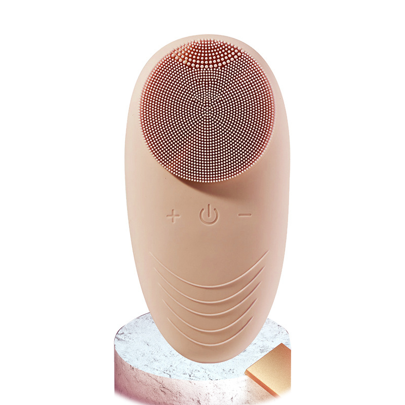 Rechargeable Silicone Sonic Electric Face Cleansing Device ABS Electric Exfoliating Cleaner USB Battery Silicone Brush 1 Pc 73G