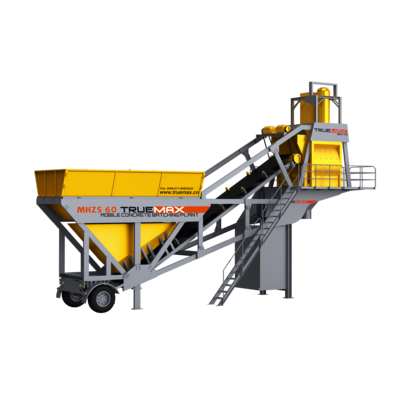 CBP60M/CBP60S small cement mixer automatic stationary mobile mini concrete batching plant prices for sale