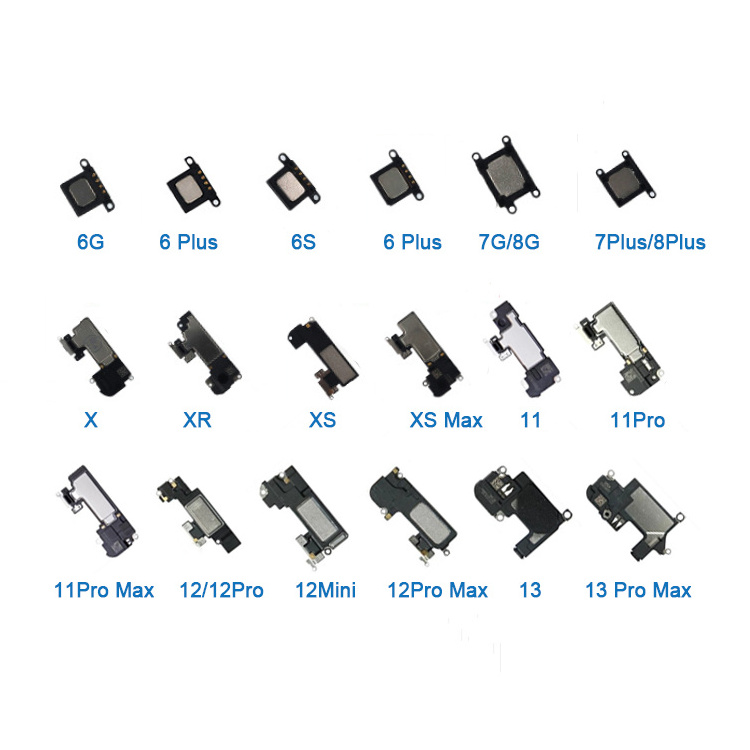 Earpiece Speaker Compatible for iphone 4 5 5S 5C 6 6S 7 Plus 8 SE X XR XS 11 12 Mini 13 Pro Max Ear Speaker Replacement