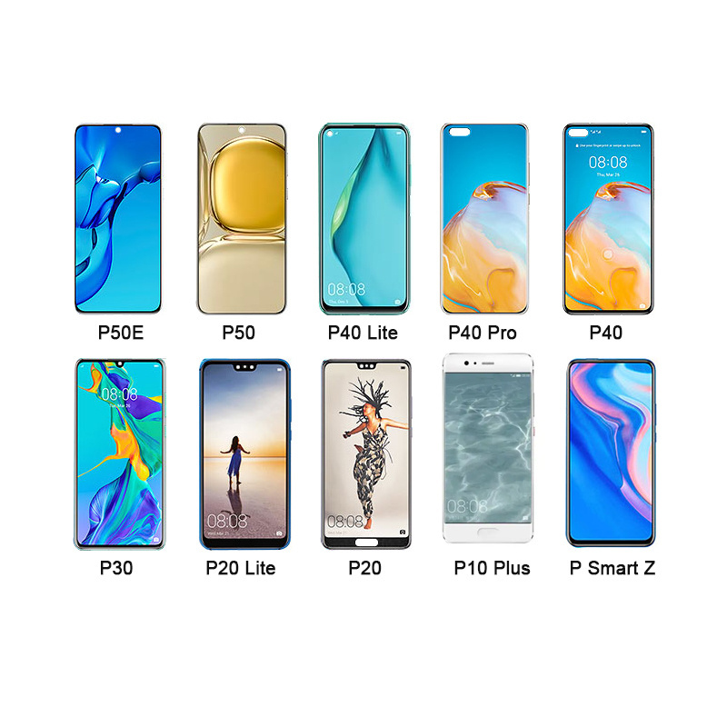 Cellular mobile phone telephone for huawei nova y70 plus 5 t p60 p 50  p50 pro 5g p50pro p 40 pro+ 30 lite screen lcd display