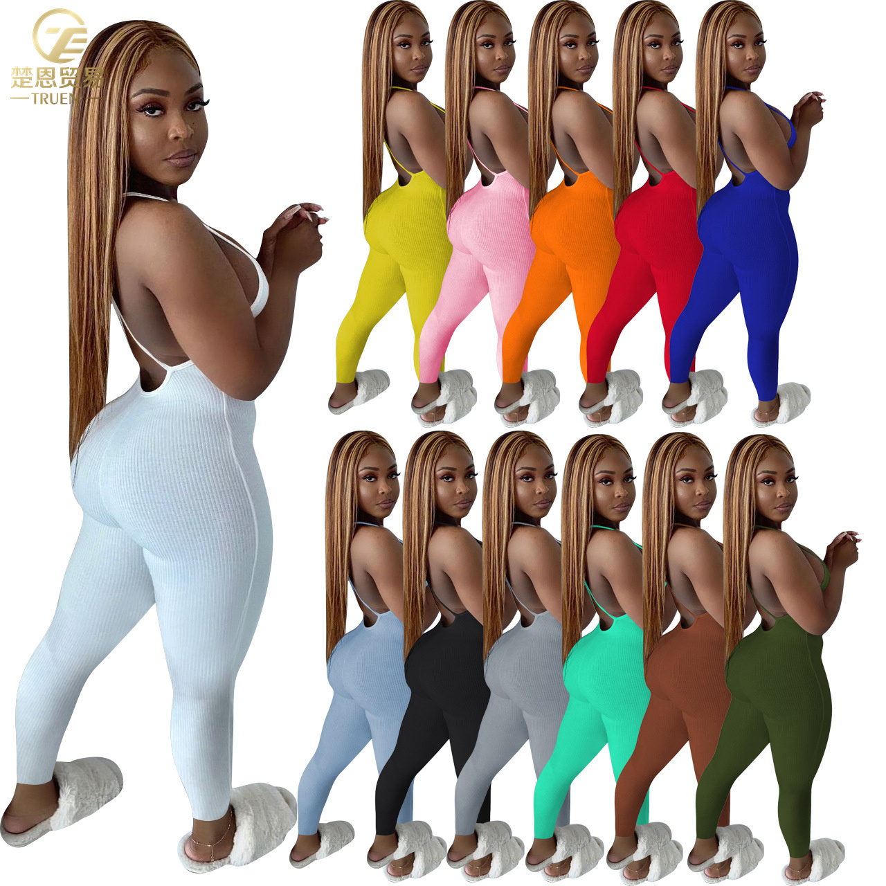 Spring women clothing summer clothes Sleeveless sexy club wear for women bodycon jumpsuit Rompers women one piece jumpsuit