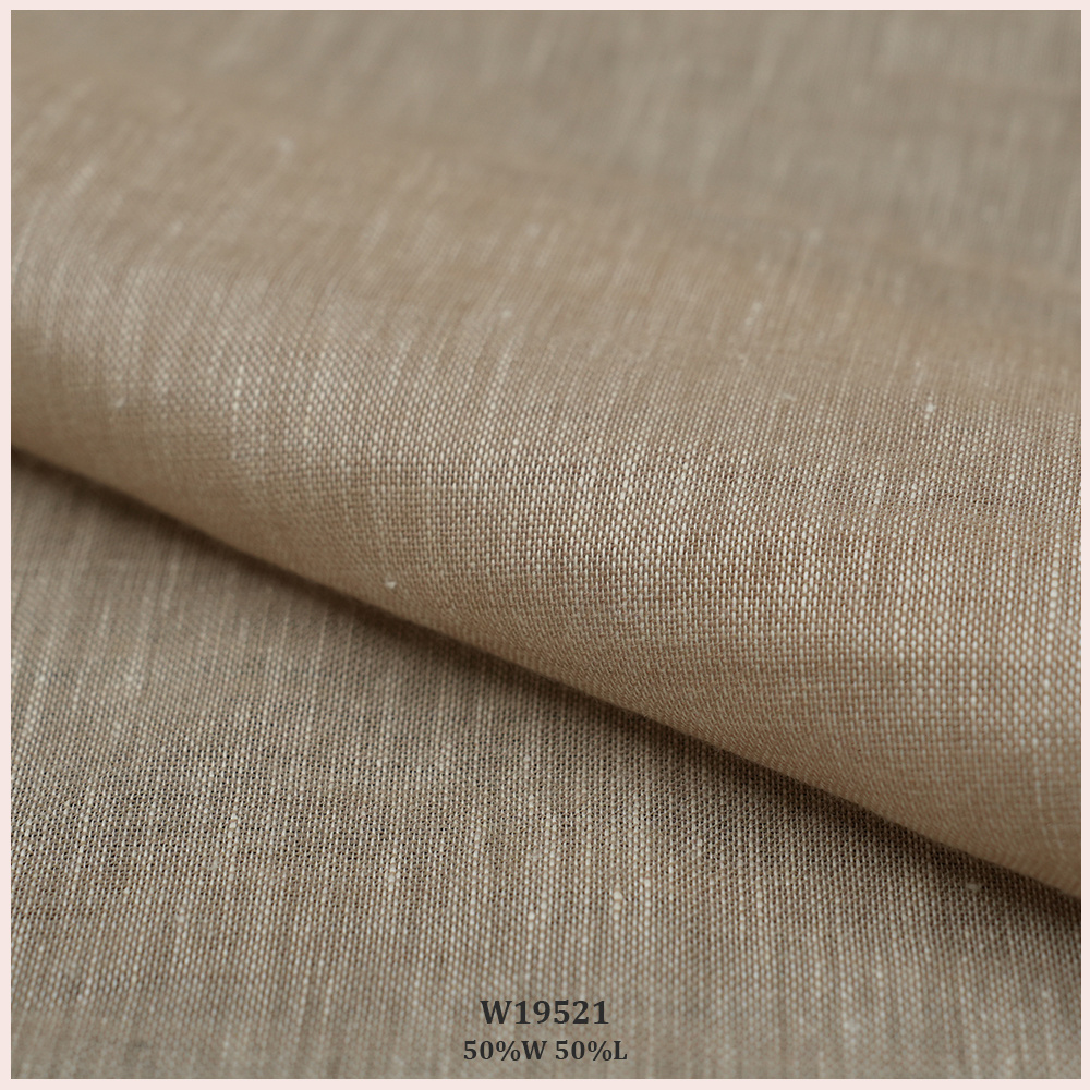 Comfy Touch  50% Wool 50% Linen Wool Upholstery Fabric For Curtain Pillow Bedding Panel