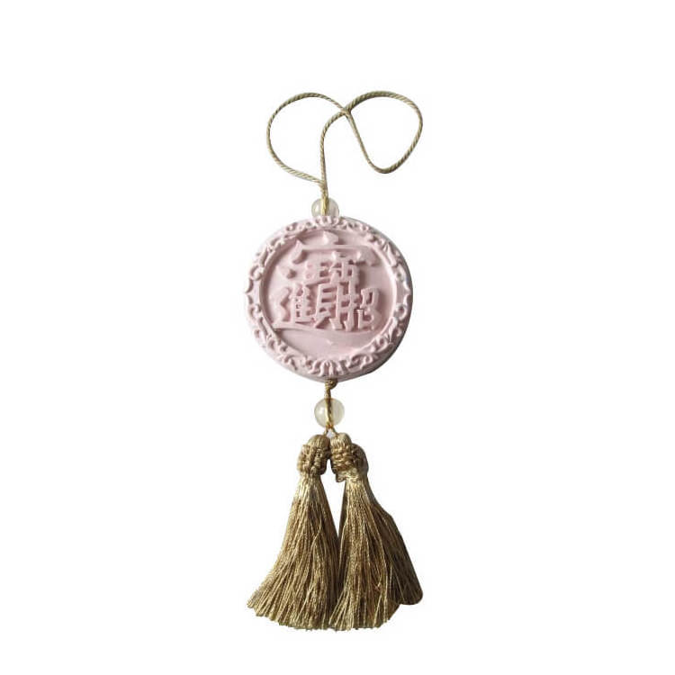 Round Diffuser Stone with Tassel/Fragrance Air Freshener with Chinese Traditional Lucky Totem